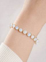 14k-gold-filled-blue-flash-moonstone-bracelet-model-a-outfit-a-closeup-01