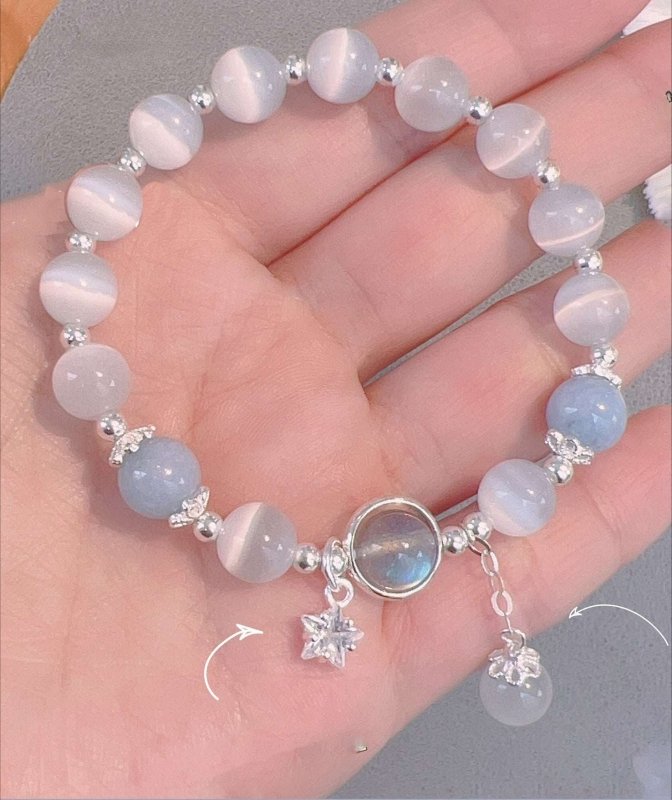 Cat's Eye Star Bracelet — Luck & Protection for Daily Wear Tibet Art