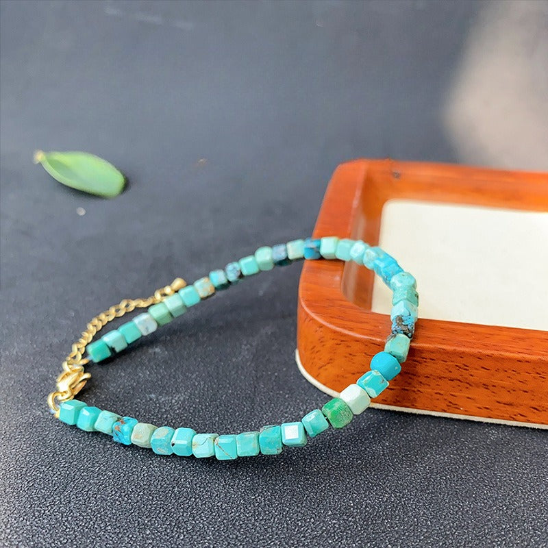 Turquoise Cube Bracelet