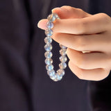 Natural Blue Moonstone Bracelet 8mm — Collector-Grade Crystal with Ice-Clear Glow Tibet Art