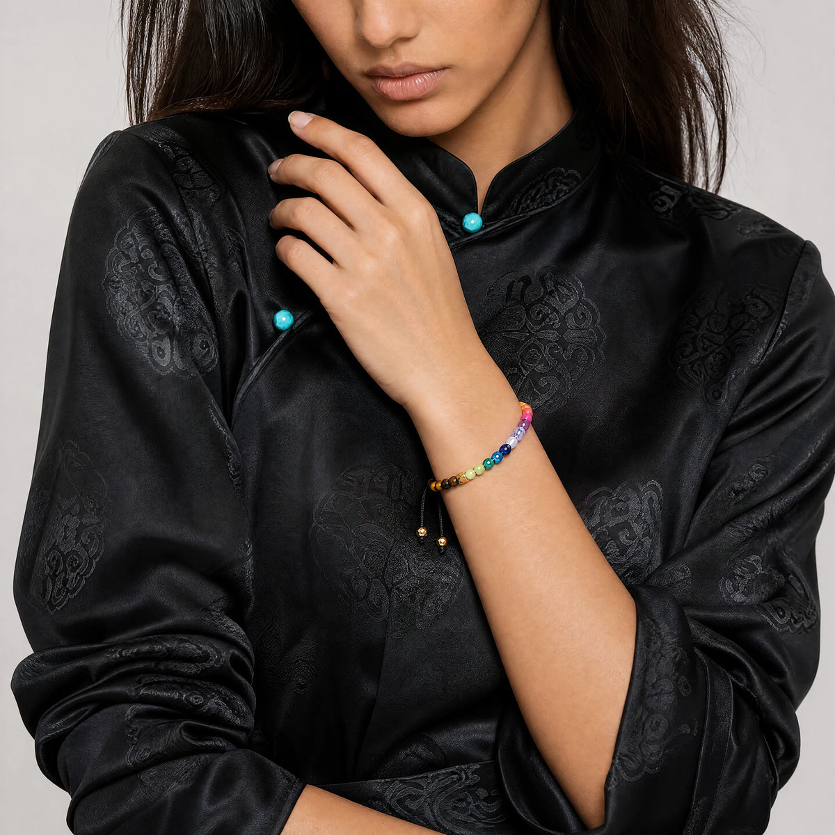 7-chakra-multi-stone-bracelet-model-b-outfit-b-fashion-01