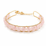 Tibet Art 14K Gold-Filled Gemstone Wire Wrap Bracelet Tibet Art