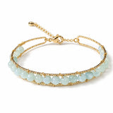 Tibet Art 14K Gold-Filled Gemstone Wire Wrap Bracelet Tibet Art