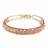 Tibet Art 14K Gold-Filled Gemstone Wire Wrap Bracelet Tibet Art