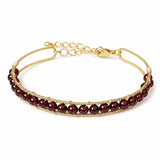 Tibet Art 14K Gold-Filled Gemstone Wire Wrap Bracelet Tibet Art