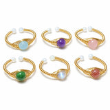 Tibet Art Multi Stone Wire Wrap Ring - Choose Your Energy Tibet Art