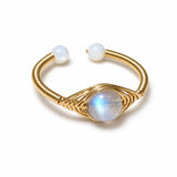 Tibet Art Multi Stone Wire Wrap Ring - Choose Your Energy Tibet Art