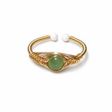 Tibet Art Multi Stone Wire Wrap Ring - Choose Your Energy Tibet Art