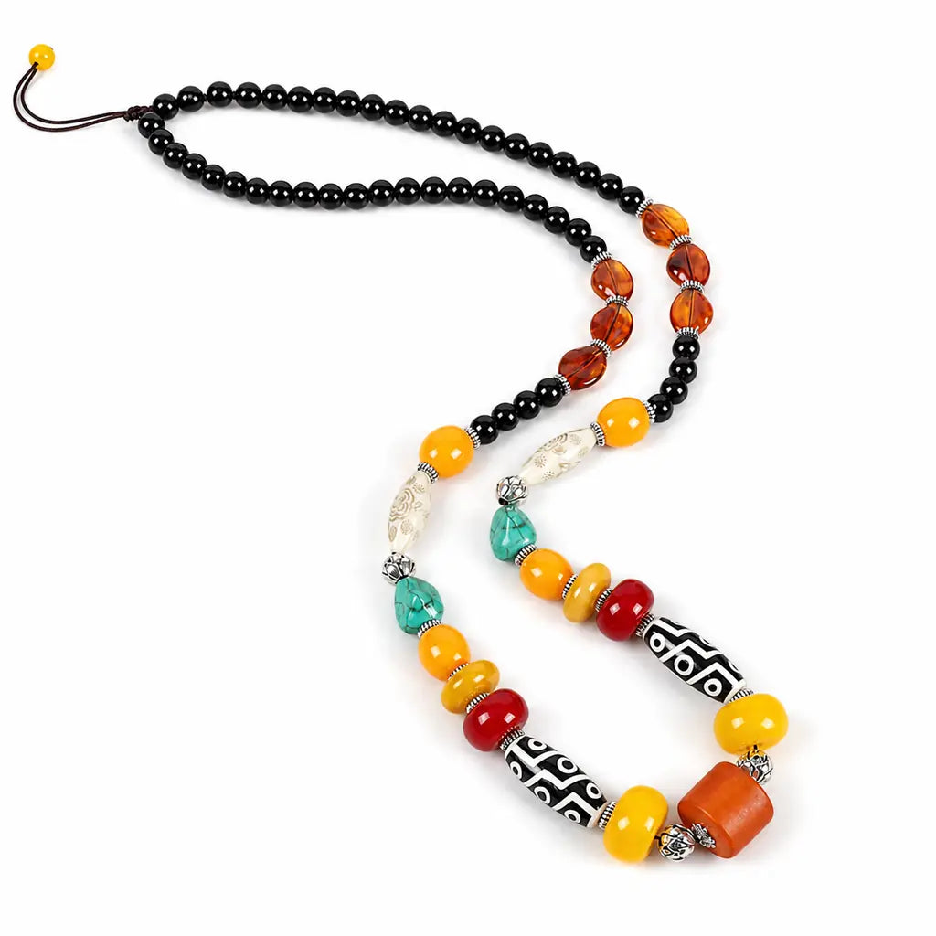 Tibet Art Tibetan Dzi-Style Necklace - Protection & Style Tibet Art