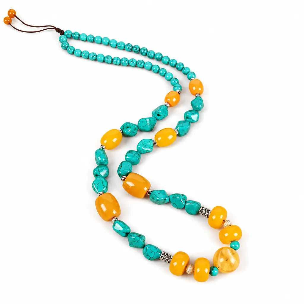Tibet Art Tibetan Dzi-Style Necklace - Protection & Style Tibet Art