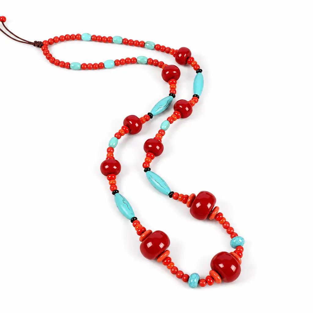 Tibet Art Tibetan Dzi-Style Necklace - Protection & Style Tibet Art