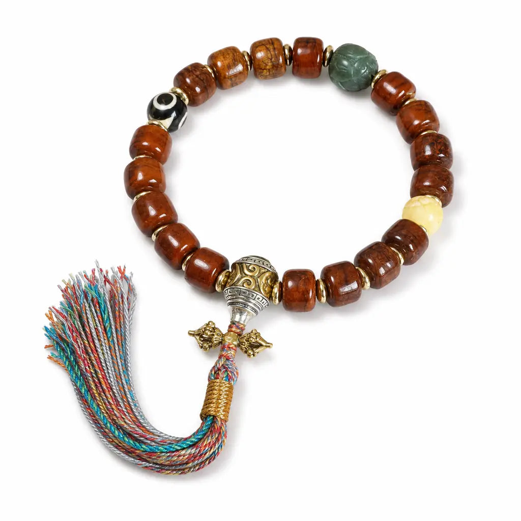 Tibet Art Bone & Antler Bracelet - Tibetan Symbol Collection Tibet Art