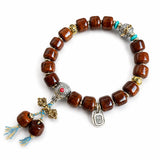 Tibet Art Bone & Antler Bracelet - Tibetan Symbol Collection Tibet Art