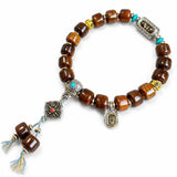 Tibet Art Bone & Antler Bracelet - Tibetan Symbol Collection Tibet Art