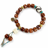 Tibet Art Bone & Antler Bracelet - Tibetan Symbol Collection Tibet Art