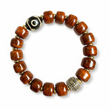 Tibet Art Bone & Antler Bracelet - Tibetan Symbol Collection Tibet Art