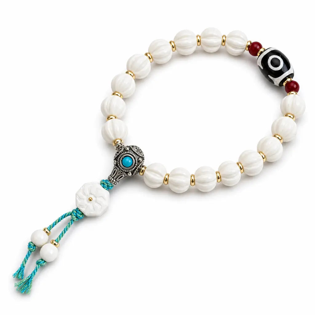 Tibet Art Bone & Antler Bracelet - Tibetan Symbol Collection Tibet Art