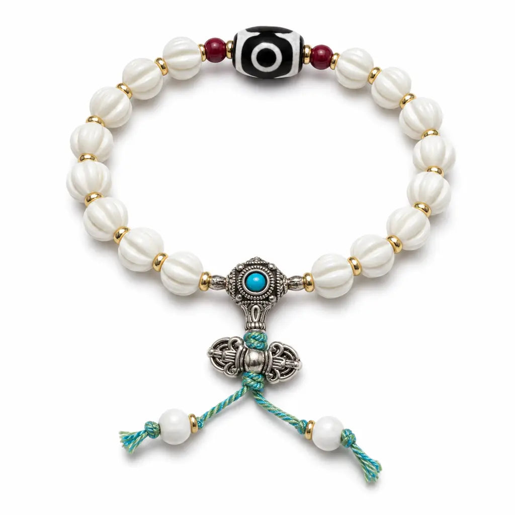 Tibet Art Bone & Antler Bracelet - Tibetan Symbol Collection Tibet Art