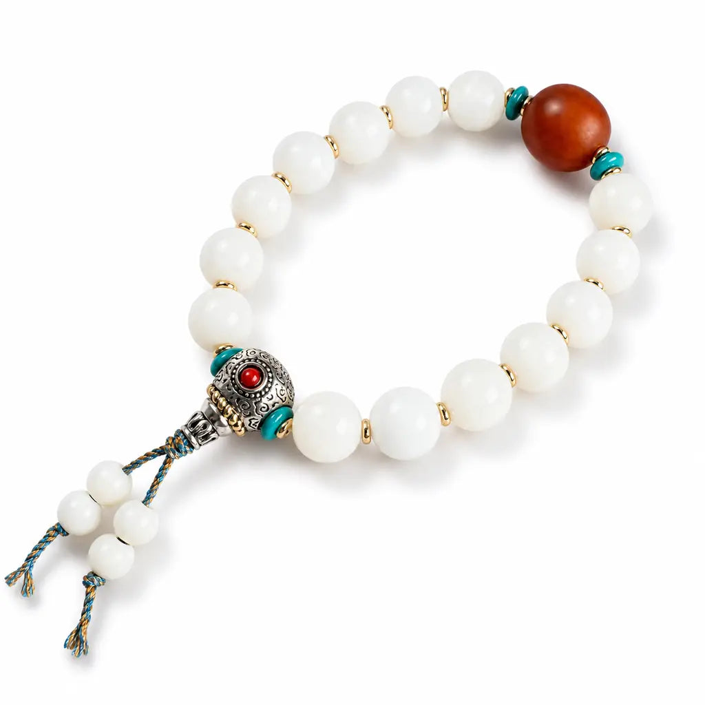 Tibet Art Bone & Antler Bracelet - Tibetan Symbol Collection Tibet Art