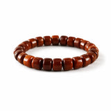 Tibet Art Yak Bone Talisman Bracelet - Dzi, Tiger Eye & Dragon Tibet Art