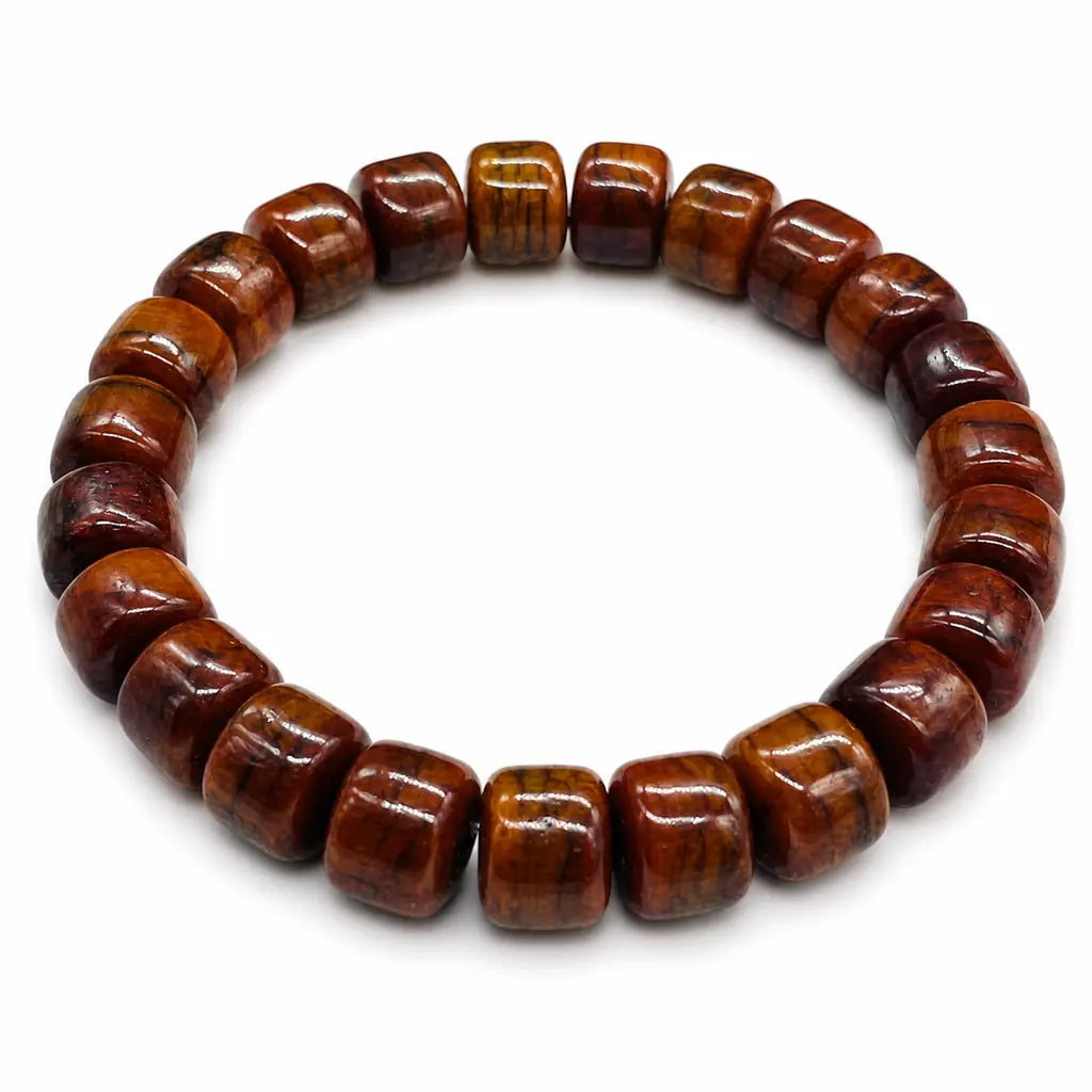 Tibet Art Yak Bone Bracelet - Plain Barrel Bead Series Tibet Art