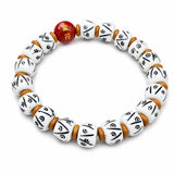 Tibet Art Yak Bone Bracelet - Plain Barrel Bead Series Tibet Art