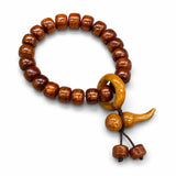 Tibet Art Yak Bone Charm Bracelet - Lotus, Pixiu & Gourd Tibet Art