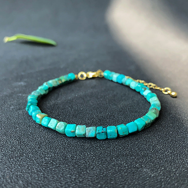 Turquoise Cube Bracelet