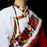 Collar de cuentas estilo Dzi tibetano