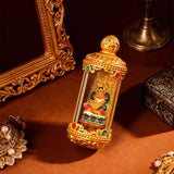 Tibetan Thangka Guardian Deity Pendant — Hand-Painted Tsa-Tsa Amulet for Your Birth Year Tibet Art
