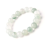 Tianshan Green Jade Bead Bracelet — 8mm Natural Stone for Calm & Balance Tibet Art
