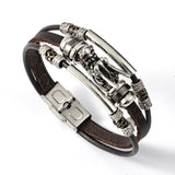 Vintage Leather Talisman Bracelet