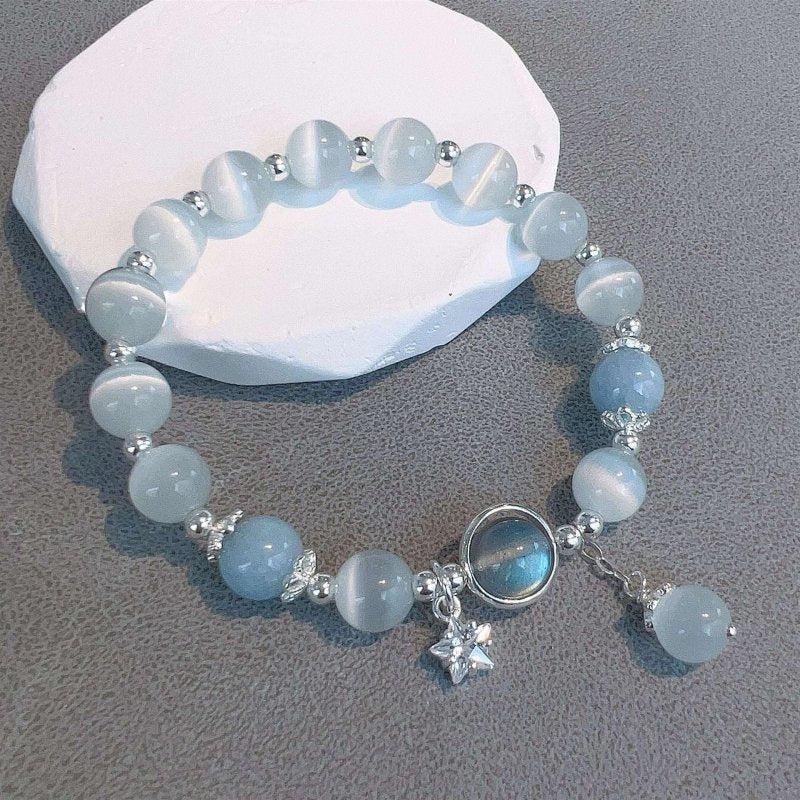 Cat's Eye Star Bracelet — Luck & Protection for Daily Wear Tibet Art