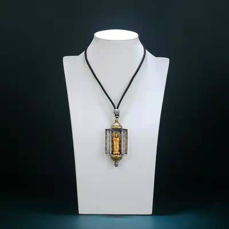 Tibet Art Ksitigarbha Ghau Box Pendant - Protection