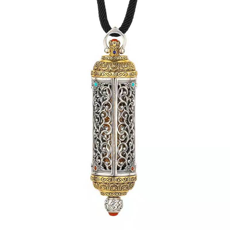 Tibet Art Ksitigarbha Ghau Box Pendant - Protection