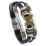 Vintage Leather Talisman Bracelet