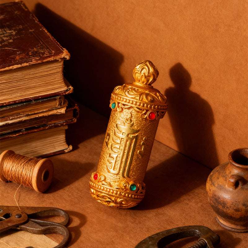 Tibetan Thangka Guardian Deity Pendant — Hand-Painted Tsa-Tsa Amulet for Your Birth Year Tibet Art