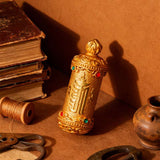 Tibetan Thangka Guardian Deity Pendant — Hand-Painted Tsa-Tsa Amulet for Your Birth Year Tibet Art