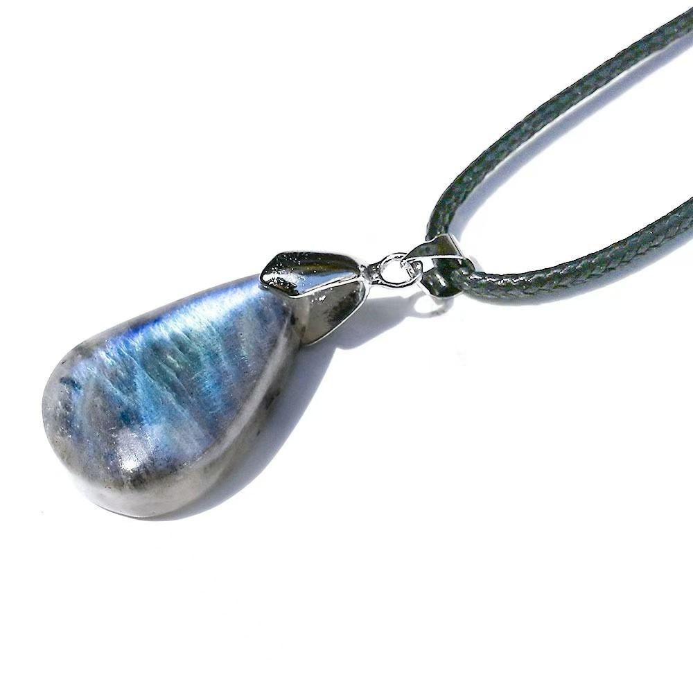 Colgante de cordón de labradorita