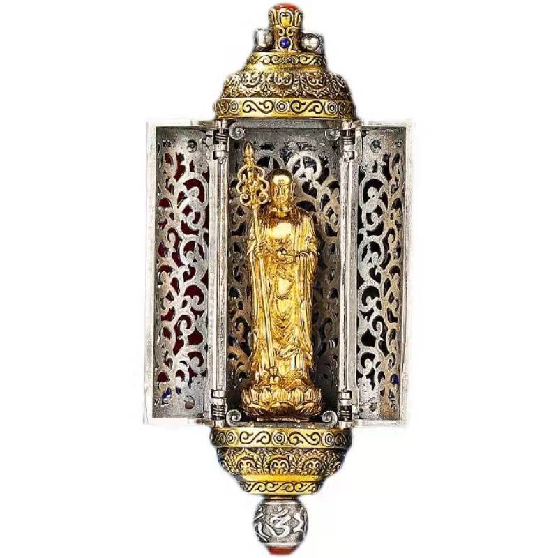 Tibet Art Ksitigarbha Ghau Box Pendant - Protection