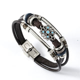 Vintage Leather Talisman Bracelet