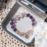 Natural Amethyst 8mm Bead Bracelet — Genuine Stone, Simple & Wearable Tibet Art