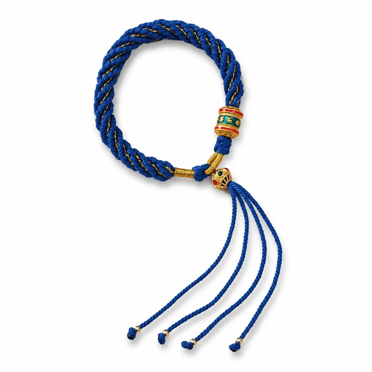 Auspicious Braided Tassel Bracelet