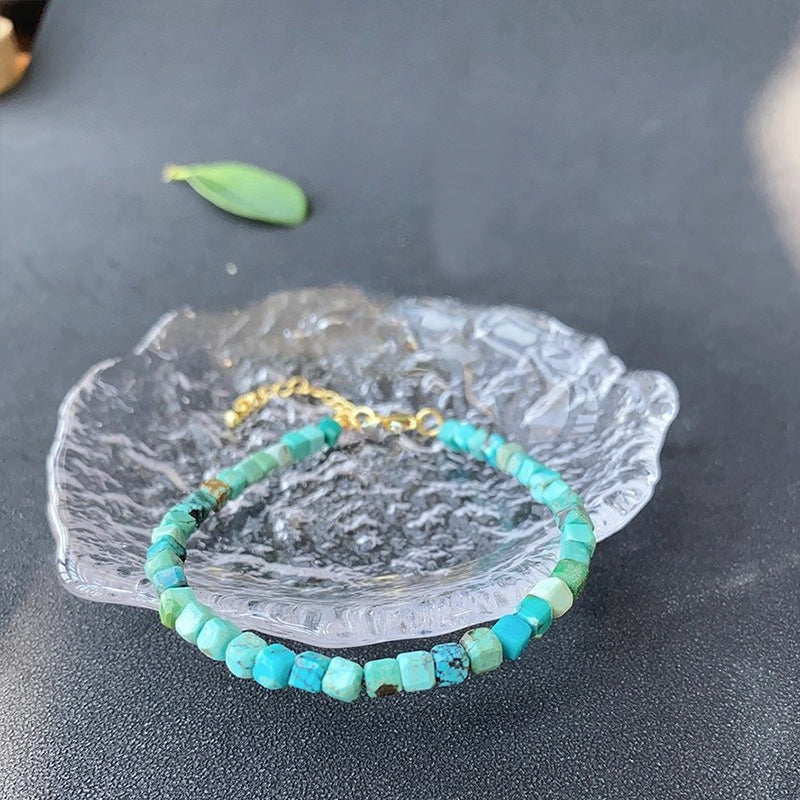 Turquoise Cube Bracelet