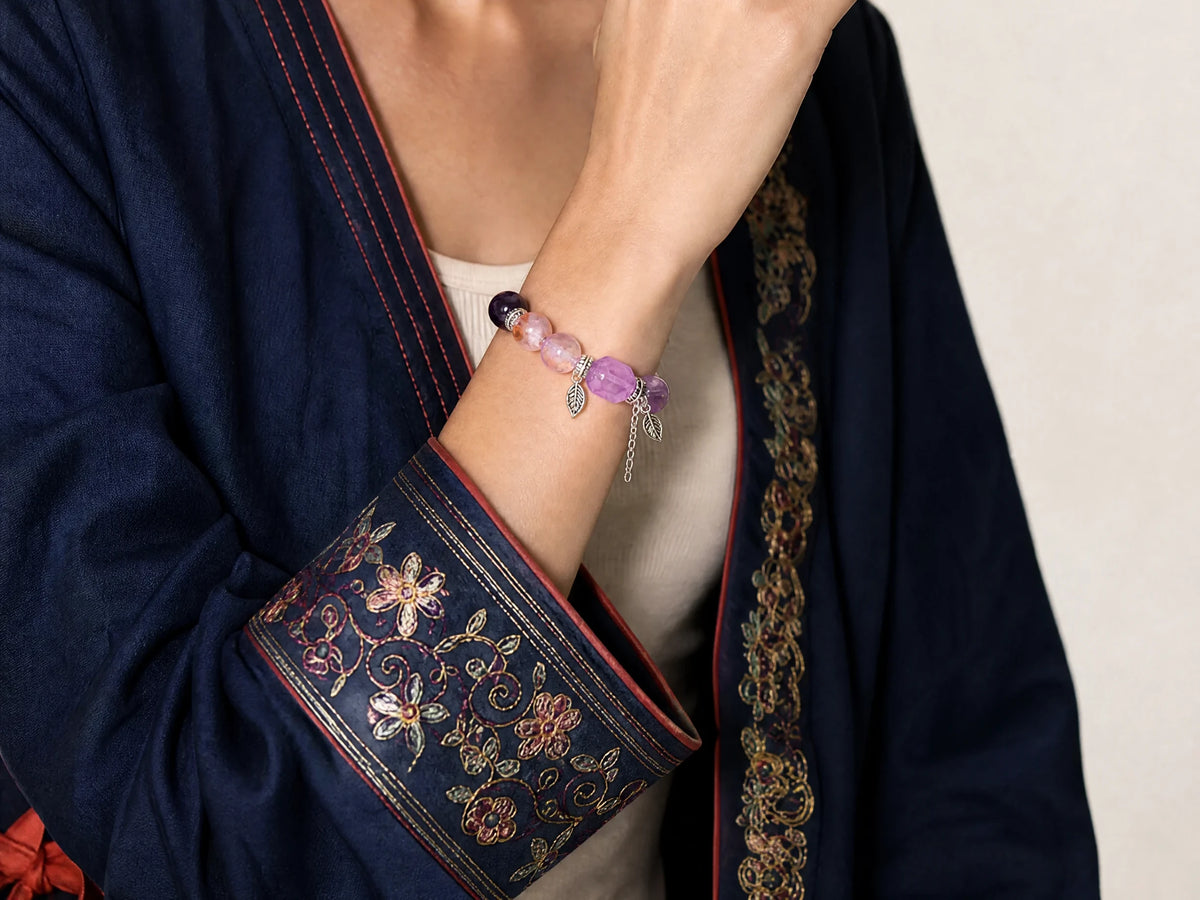 amethyst-leaf-butterfly-tassel-bracelet-model-b-outfit-b-fashion-01