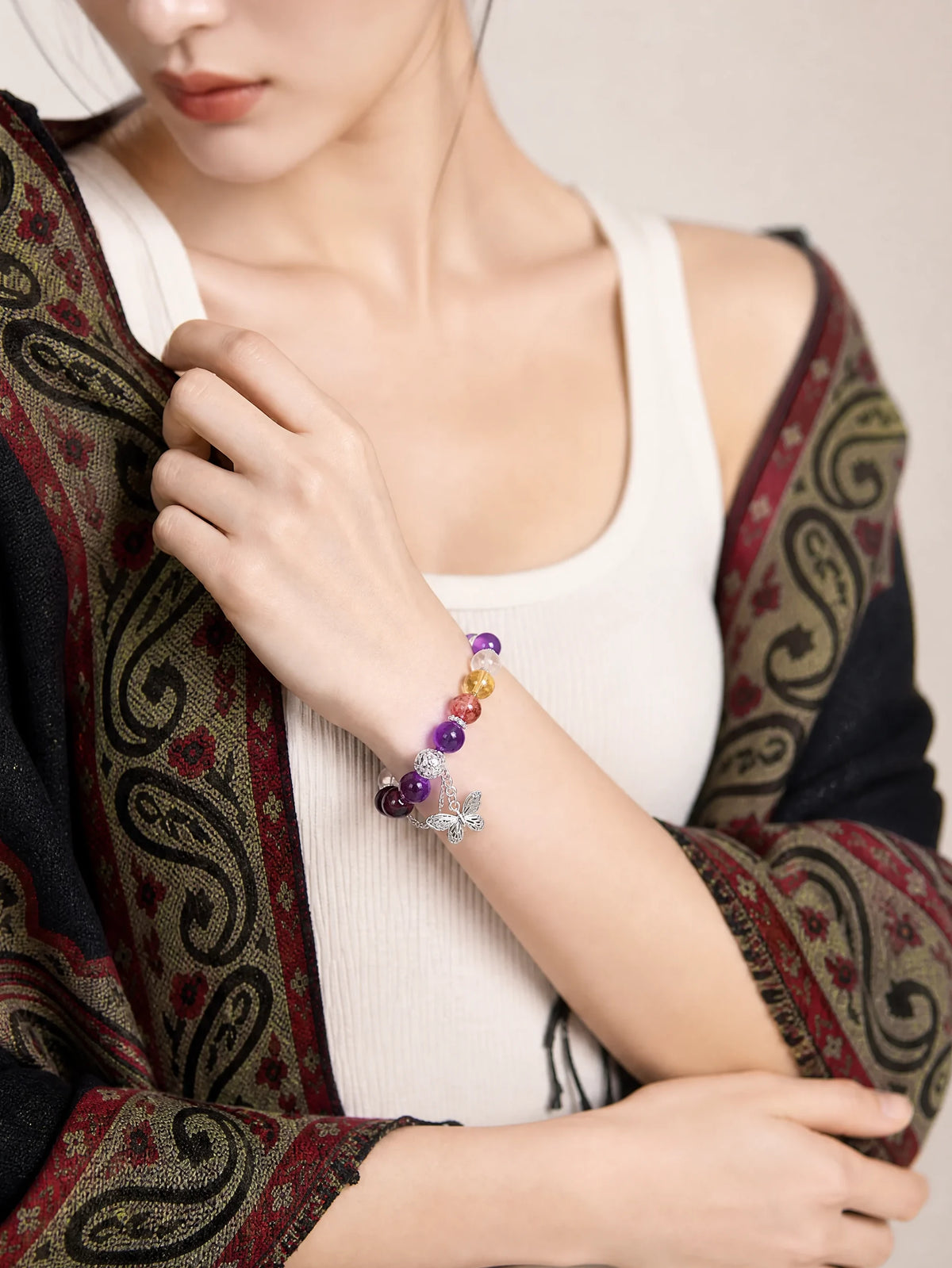 amethyst-multi-stone-butterfly-bracelet-model-a-outfit-a-fashion-02