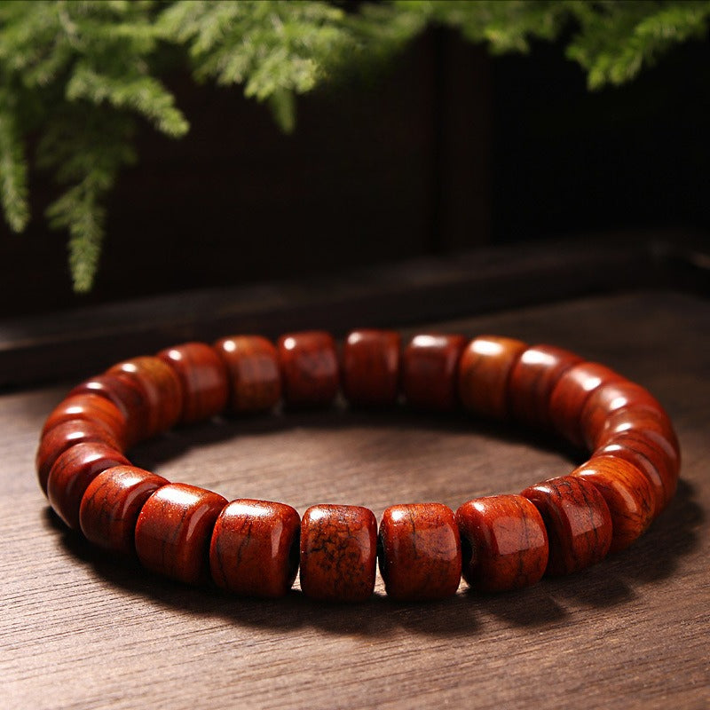 Yak Bone Barrel Bead Bracelet