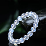 Natural Blue Moonstone Bracelet 8mm — Collector-Grade Crystal with Ice-Clear Glow Tibet Art