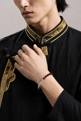 chalcedony-half-bangle-garnet-bracelet-model-a-outfit-a-fashion-01