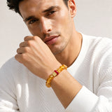 citrine-strawberry-quartz-peace-buckle-bracelet-model-a-outfit-a-fashion-02